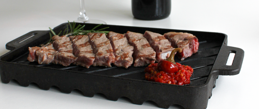 Tagliata di carne con battuto di peperoncino rosso