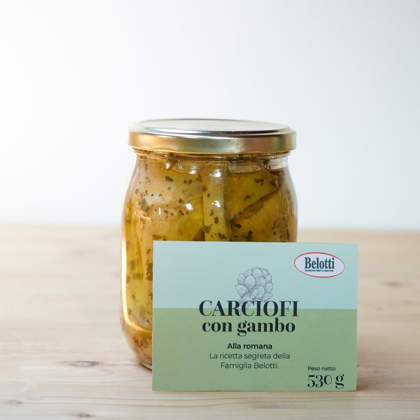 Carciofi con gambo alla romana stivati a mano