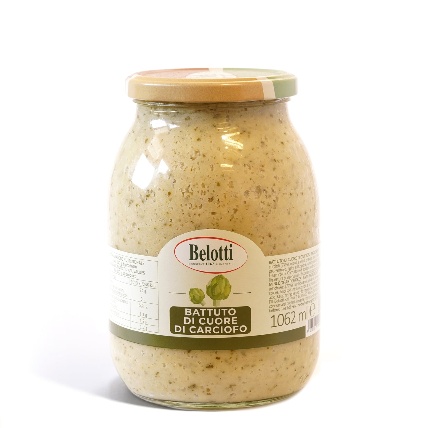 Battuto di carciofo. Conserve alimentari sott'olio e sottaceto.