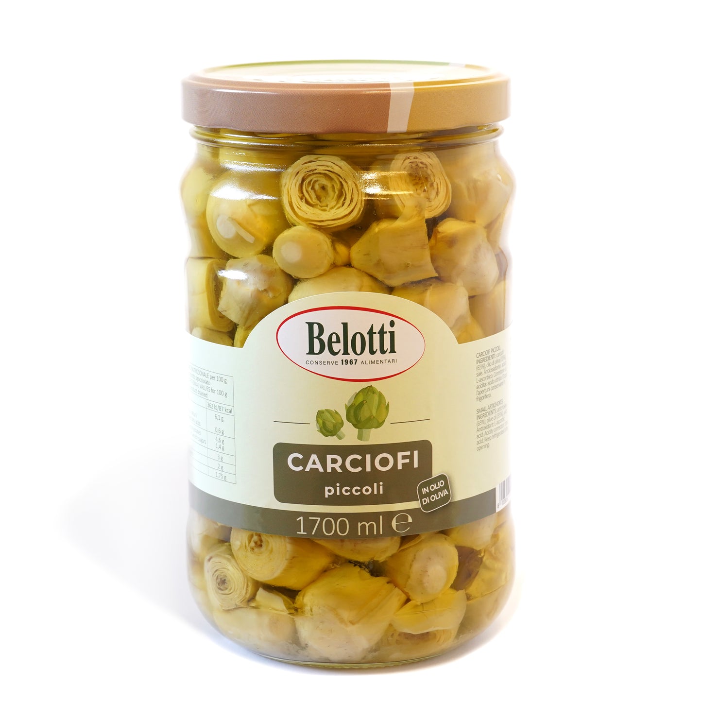 Carciofi piccoli. Conserve alimentari sott'olio e sottaceto.
