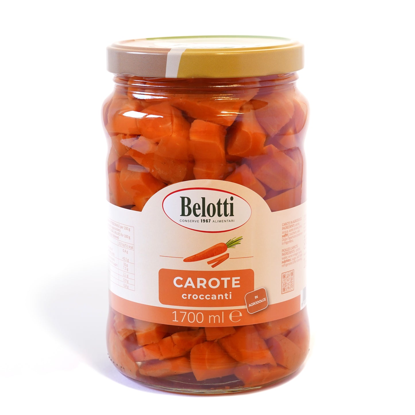 Carote croccanti in agrodolce. Conserve alimentari sott'olio e sottaceto.