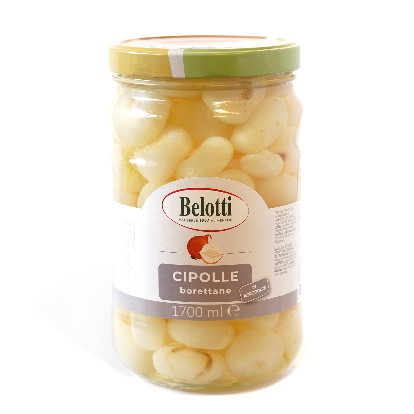 Cipolle borettane in agrodolce. Conserve alimentari sott'olio e sottaceto.