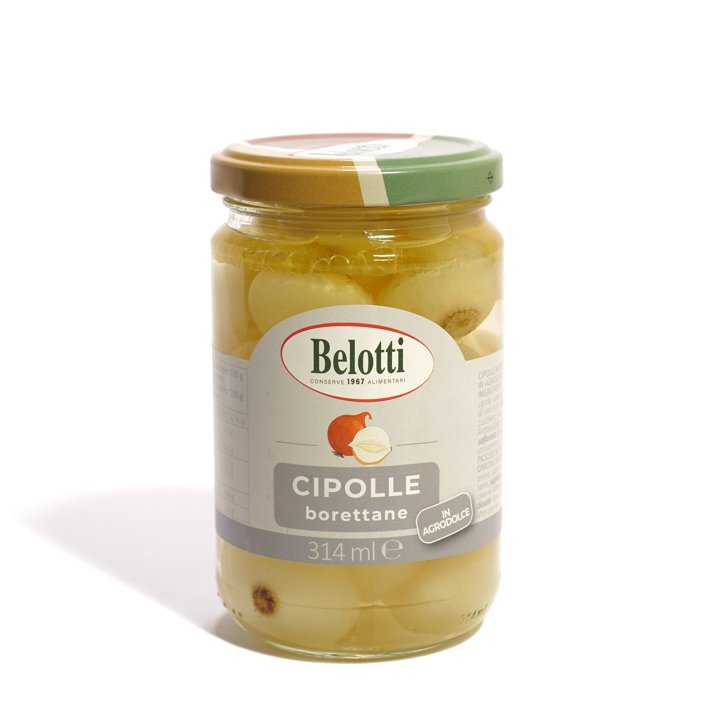 Cipolle borettane in agrodolce. Conserve alimentari sott'olio e sottaceto.