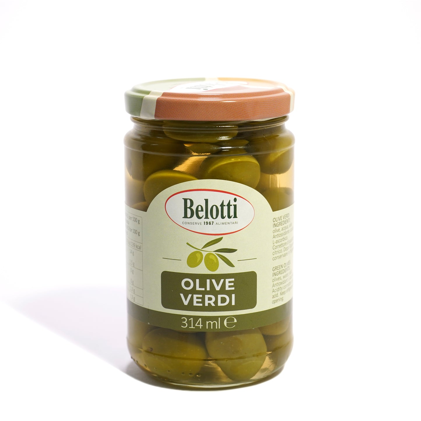 olive verdi. Conserve alimentari sott'olio e sottaceto.