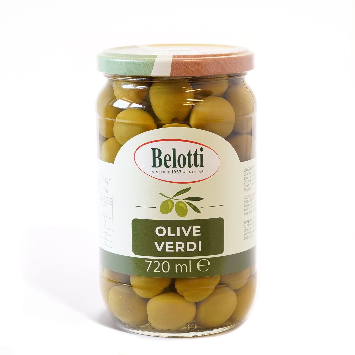 olive verdi. Conserve alimentari sott'olio e sottaceto.