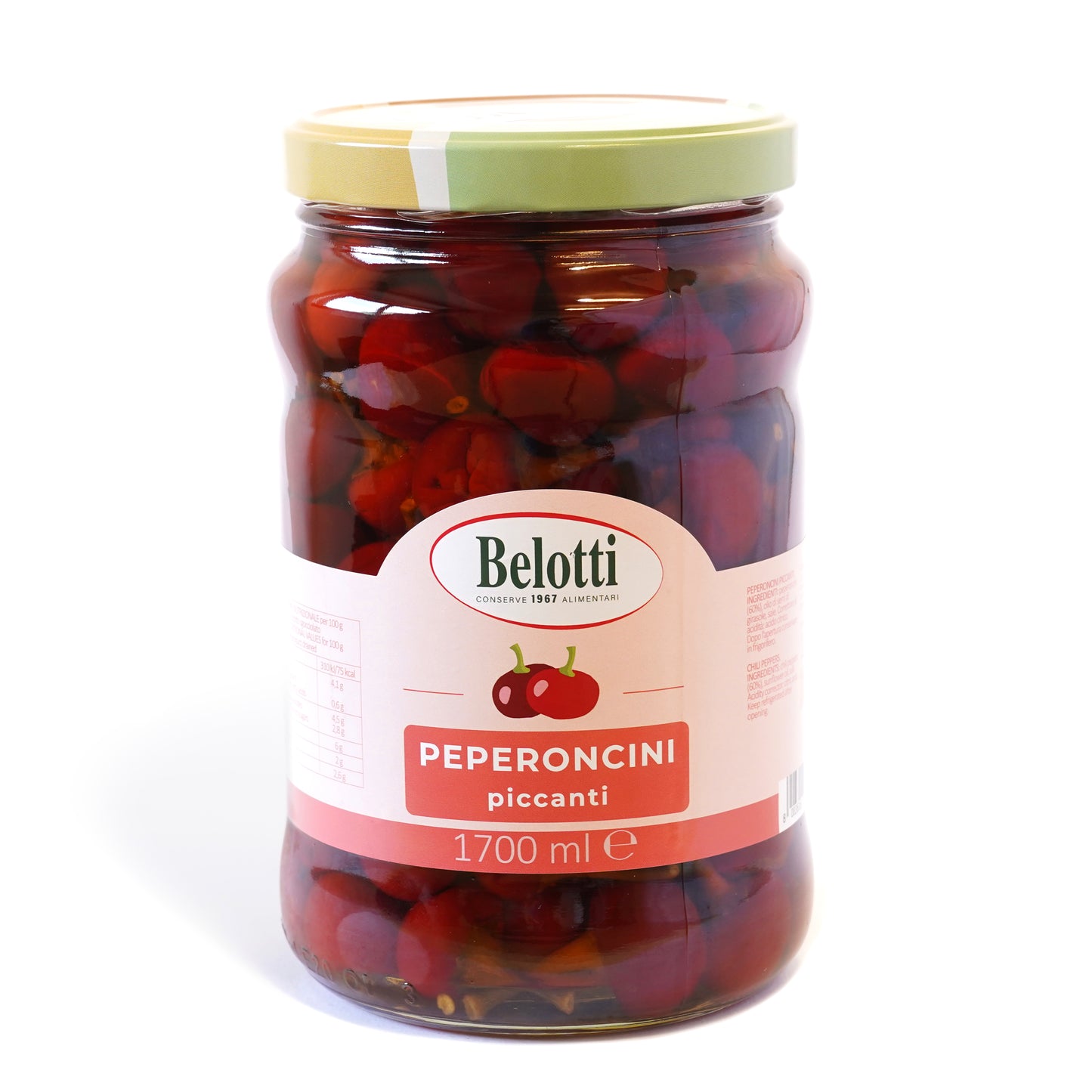 Peperoncini piccanti sott'olio. Conserve alimentari sott'olio e sottaceto.