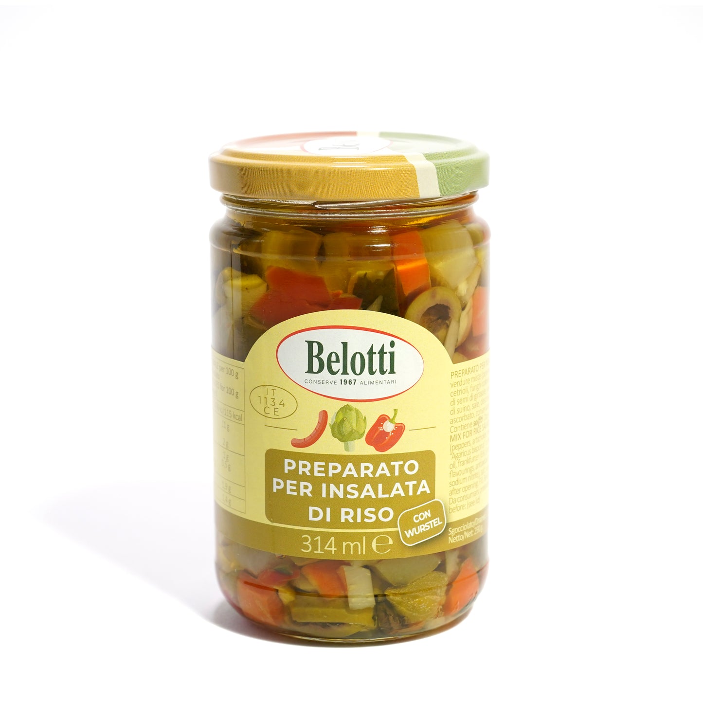 Préparé pour la salade de riz