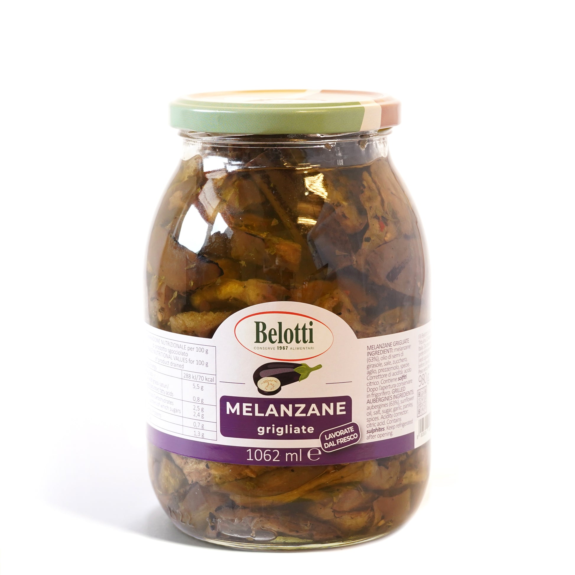 Melanzane grigliate sott'olio. Conserve alimentari sott'olio e sottaceto.