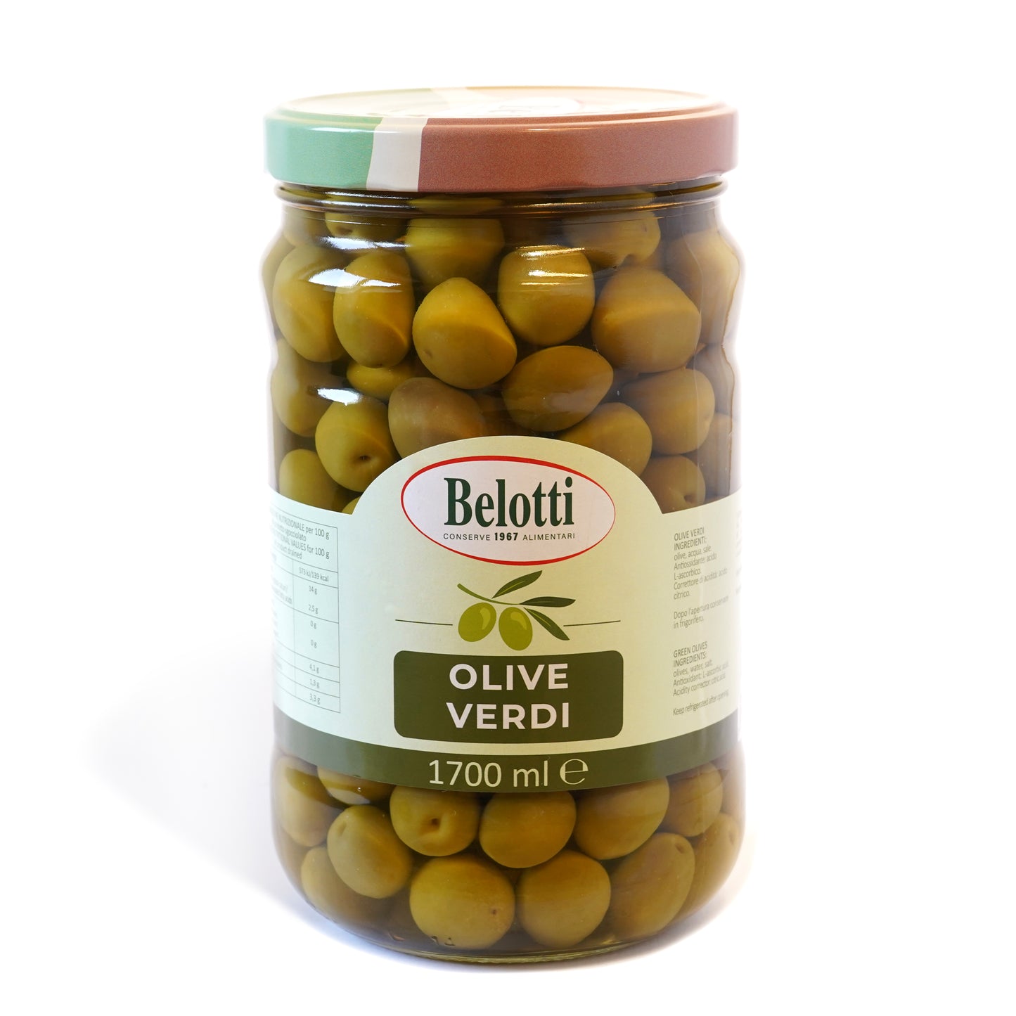 olive verdi. Conserve alimentari sott'olio e sottaceto.