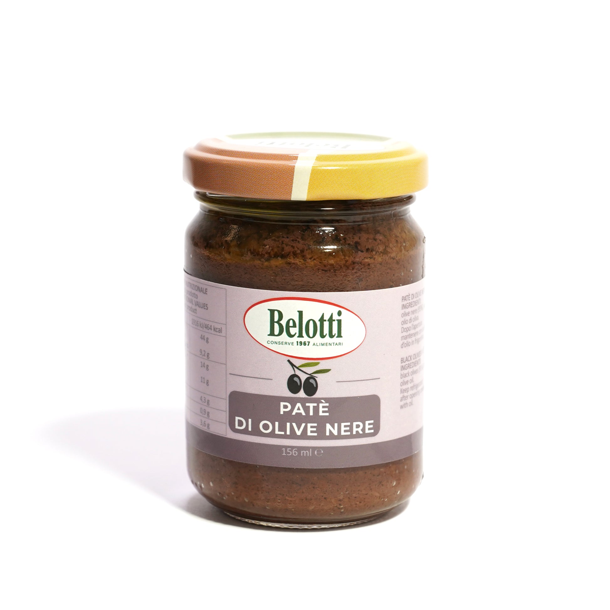 Patè di olive nere. Conserve alimentari sott'olio e sottaceto.